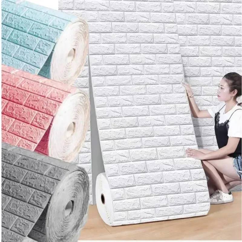 70cmX1M70cm*1/2/3/5/10M 3D Wal - Pvc Panel Background ulasan dan harga