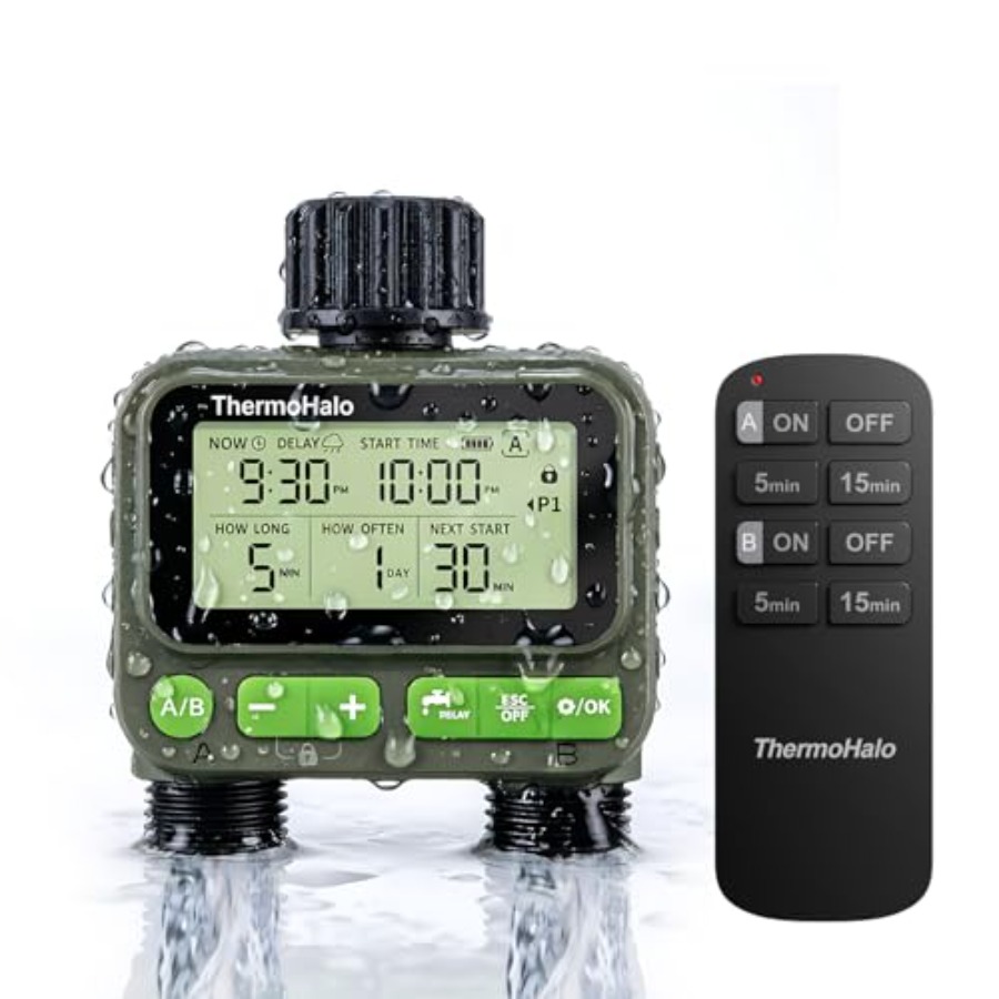 Smart Sprinkler Timer for Lawn - Timer Dual Outlet ulasan dan harga