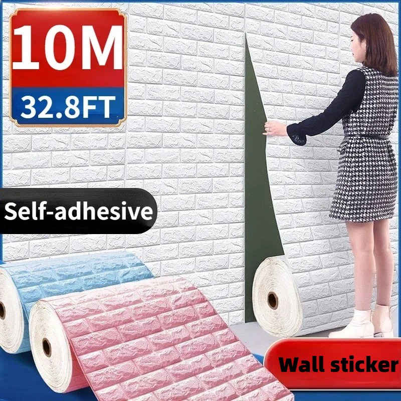 70cmx1/3/5/10M 3D Foam Brick W - Pvc Panel Background ulasan dan harga