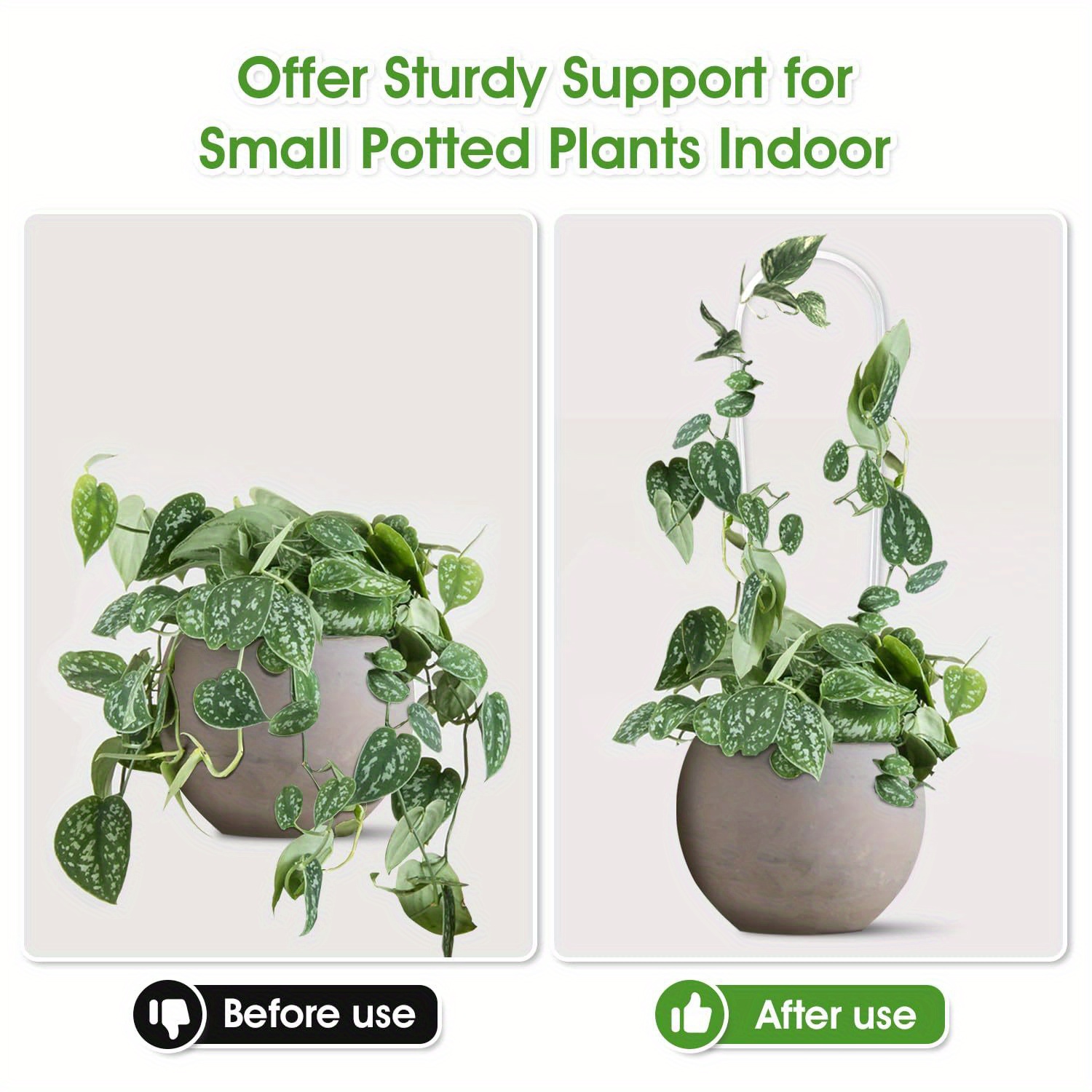 3pc u-shaped acrylic plant cli - Vine Climbing Plastic ulasan dan harga
