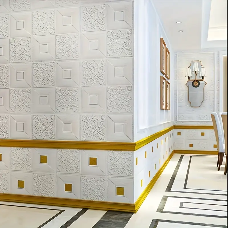 3D wallpaper room decoration w - Pvc Panel Background ulasan dan harga