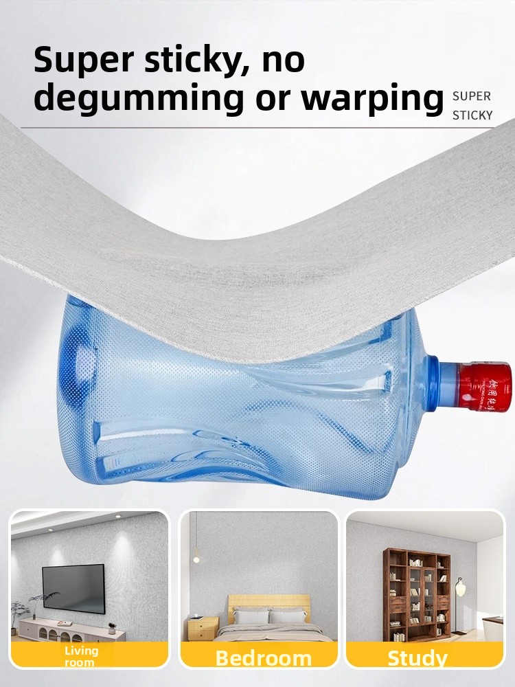 Extra Thick Linen Wall Sticker - Pvc Panel Background ulasan dan harga