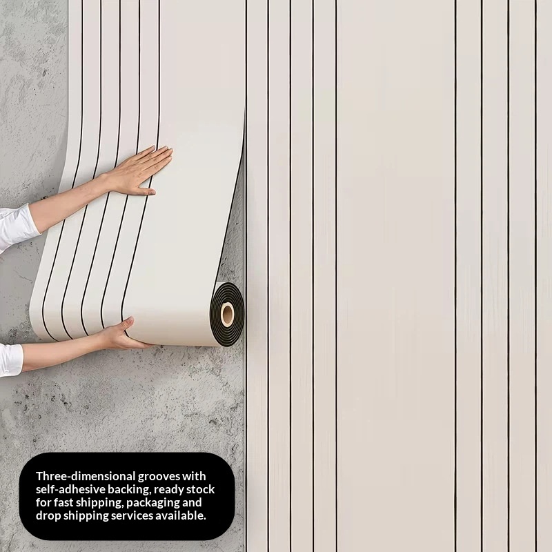 Wall stickers self-adhesive TV - Pvc Panel Background ulasan dan harga