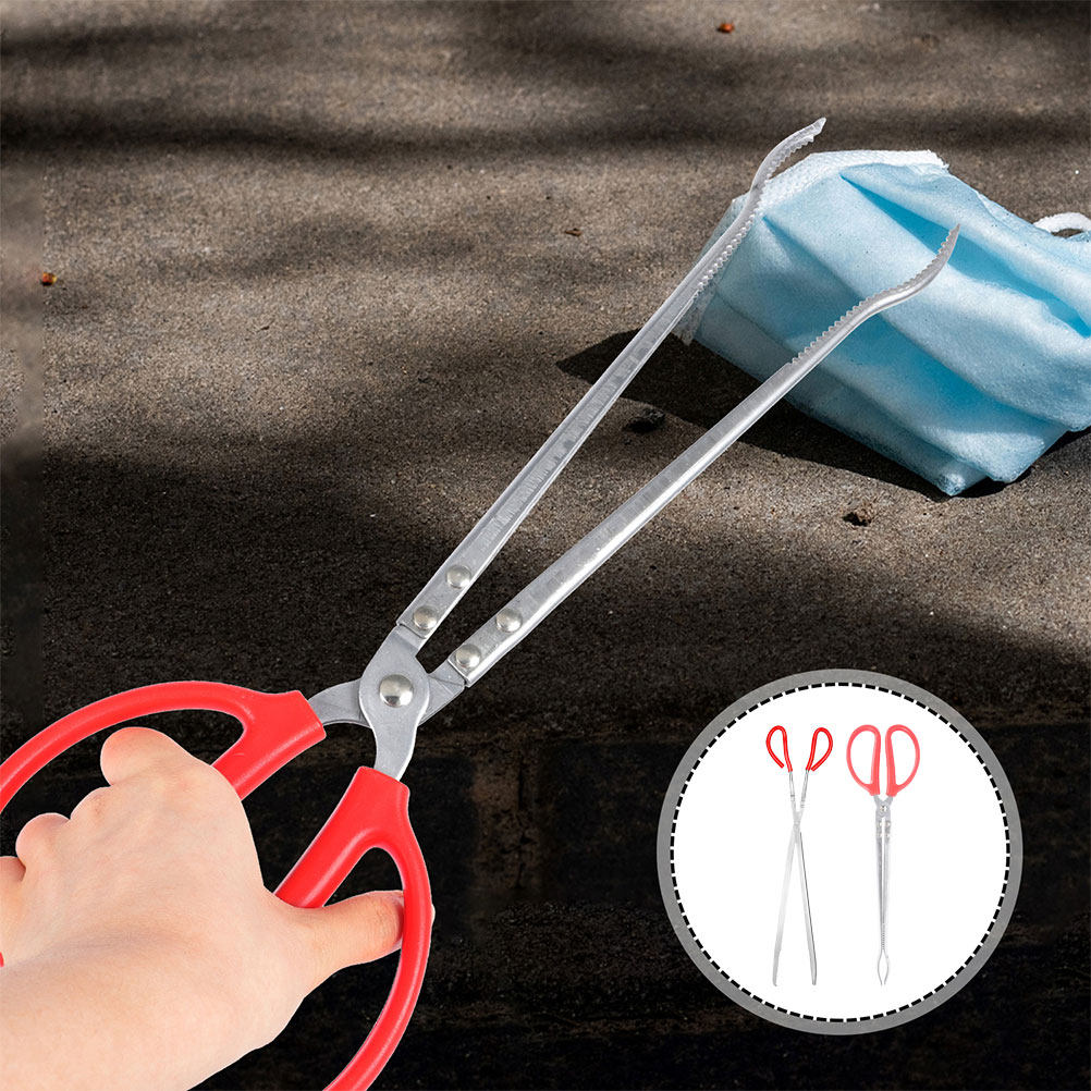2Pcs Stainless Steel Snake Ton - Feeding Tong Stainless ulasan dan harga